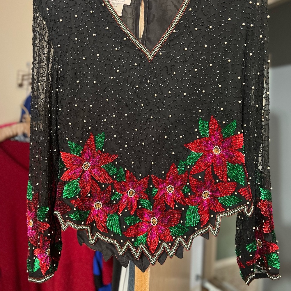 Lawrence Kazar - Paris -New York Holiday Top